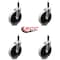 Service Caster 5 Inch Thermoplastic Rubber Wheel 7/8 Inch Expanding Stem Caster SCC, 4PK SCC-EX05S510-TPRS-78-4 - alternate 2